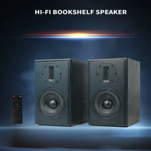 200W High Power 5.25-inch Speaker Two-Way Bookshelf Speaker Hifi Fever 2.0 Audio Active Home Theater Enthusiast Speaker 4Ω