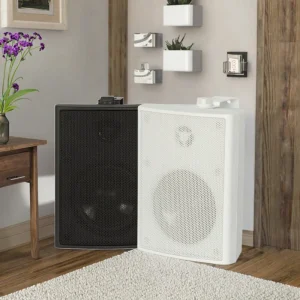 204A 4 Inch Wall Mount Public Address Speaker 40W Power Two way Audio Crossover 4 Impedance for Commercial Audio