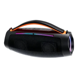 20W High Power Outdoor Portable Bluetooth Speaker RGB LED Dual Subwoofer Speakers for Home Theatre Computer Stage Plastic