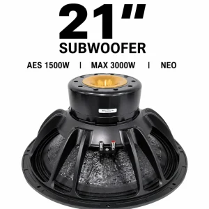 21 Inch 3000W Professional Loudspeaker Unit 125mm Voice Coil Neodymium Magnet 34 1.2KHz Frequency Response Metal Shell For Stage