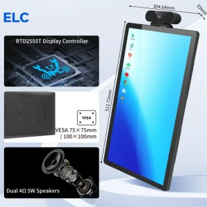 21.5 Inch Touch Screen Monitor 10 Point Capacitive FHD Display USB Touch HDMI for Commercial Interactive Terminal