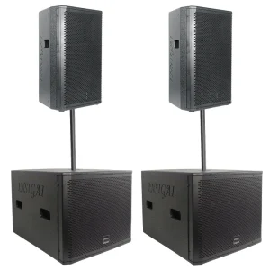 2400 Watt Audio PA System Speaker Outdoor DJ Concert Hall Show Stage Bass Subwoofer 18 Inch Professional Speakers
