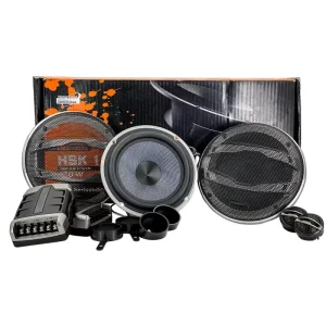 250W 6.5 Inch 2 Way Car Component Speaker Full Range Midrange Speakers with Tweeters HSK165 HSK 165