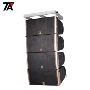250W Passive 8 Inch Mini Line Array Speaker with Wooden Box XLR Balanced Inputs Portable Design for Stage Use