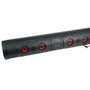 27″ IP66 Subwoofer Tweeter Speaker Electric Golf Cart Waterproof RGB Lighting Sound Bar