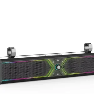 28 Inch 500W Bluetooth SoundBar for UTV ATV Powersports 8 Speakers RGB LED Lighting Waterproof IPX6 DC for Computers Mobile