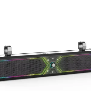 28 Inch ATV UTV Soundbar RGB LED Lighting 500W IPX6 Waterproof Built in Amplifier Multicolor Illumination Golf Cart Compatible