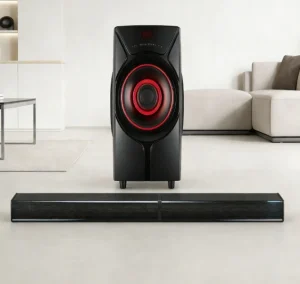 2in1 Soundbar Bluetooth Home Theater System with Subwoofer Portable Sound Bar HiFi Stereo for TV PC Gaming Room Living Room