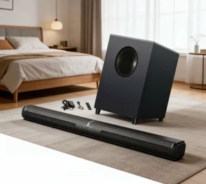 2in1 Soundbar Detachable Wireless Speakers Waterproof Bluetooth Home Theater HiFi Stereo for Outdoor Indoor Party TV