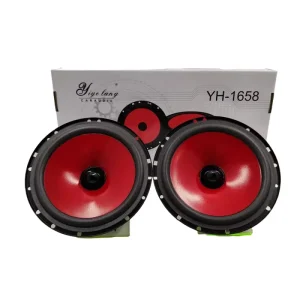 2pcs 6.5 Inch HiFi Car Coaxial Speakers Non Destructive ABS Installation Full Range Frequency Audio Speakers