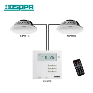2x10W In wall Smart Home Music Amplifier With 2 Ceiling Speakers White 8