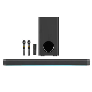 3.1CH 200W Home Theater Soundbar Speaker Heavy Bass Stereo Wireless for TV with Wireless Microphone