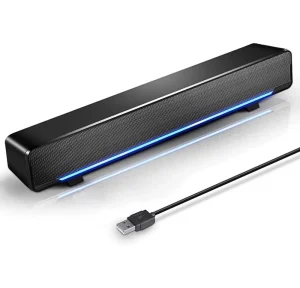 3.5mm SADA V 196 AUX USB Powered Sound Bar Speakers for Computer Desktop Laptop PC