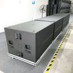 3000W Dual 21 Inch Active Passive Subwoofer Speaker Line Array Sound System Wooden Passive Type for Concert CE ROHS Certified