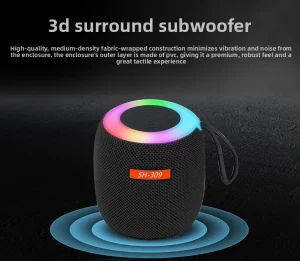 309 Wireless 5.0 Speaker RGB LED Lights Sound System Outdoor Home Use Subwoofer