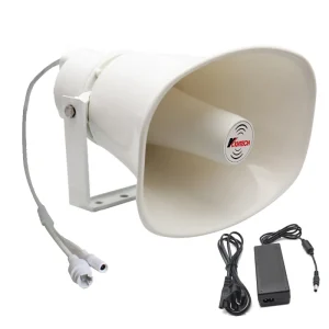 30W SIP Network Horn Speaker IP PA System Outdoor Loudspeaker PoE Power Wall Mount School Factory Public Address Broadcasting