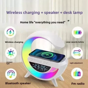 3401Mini for 5.3 Speaker Built-in Microphone Wireless Charging Home Alarm Clock Ambient Lighting