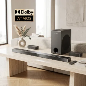 360 Aural Spatial Localization 5.1.2 Channel 8 Inch Subwoofer BT 4K HDR True Dolby Atmos Movie TV Sound System
