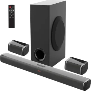 36inches 5.1 Channel Home Theater Surround Sound Bar Subwoofer with 5.2 ARC Optical Inputs for Mobile Phone and TV