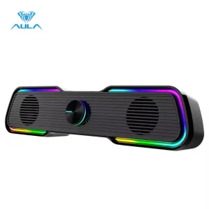 3D Surround Soundbar Speaker Wired Computer Stereo Subwoofer Sound Bar for Laptop PC Theater TV Aux 3.5mm