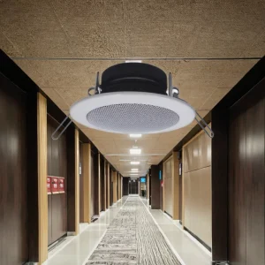 3W Plastic Ceiling Speaker suitable for professional Public Address Systems, ideal for use in stores and shopping centers