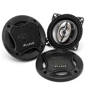 4 Inch 2-Way Coaxial Car Speaker 140W Max 20W RMS 4 Ohm 91dB 80Hz-22kHz IMPP Cone Tweeter with Grille for Car Door Audio Upgrade