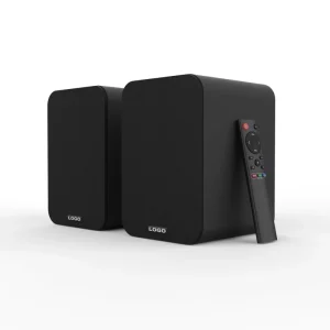 4 Inch Active Bookshelf Speakers HiFi Powered Wooden Monitor With Bluetooth for Desktop TV Surround Sound Home Theater