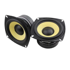 4 Inch RGB LED High Power Mid Woofer Speakers 105mm Full Frequency 4 Ohm 40W for Home Theatre Glass Fiber Basin