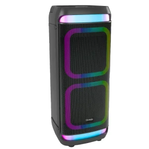4 Inch Speaker with RGB Backlight Support Microphone Karaoke Outdoor Audio Subwoofer Portable Speaker