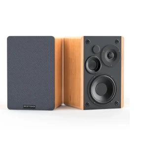 4 Piece 2.0 Channel Wireless Bookshelf Speakers with Deep Bass Crystal Sound 50Watt RMS DSP for TV & Computer
