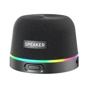 4-in-1 Magnetic 5.4 Speaker with RGB LED Plastic Cabinet Battery Powered Clock for Home & Outdoor