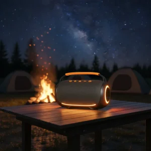 40 W 4000 MAh Bluetooth Speaker RGB Plastic Amplifier for Outdoor Indoor Use Compatible Mobile