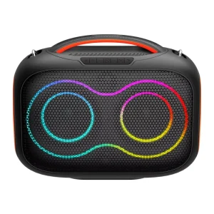 40W Portable Wireless Karaoke Speaker RGB Light Long Battery Life FM Radio for Outdoor Party