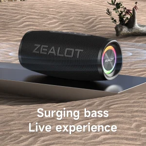 40W Portable Wireless Speaker S56 with RGB Colorful Lights IPX6 Waterproof for Party and Outdoor Use