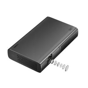 4K Video Smart Wireless Pico Projector Factory Supply Support 3D Business LED Speaker Focus Lamp Battery Style Chip Outdoor RAM