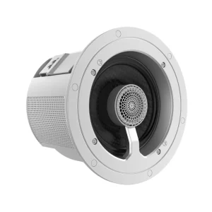 4inch 80W HIFI 2-way In-Ceiling Speaker Surround Passive 4 Inch Silver for Home Bath Theater Commercial