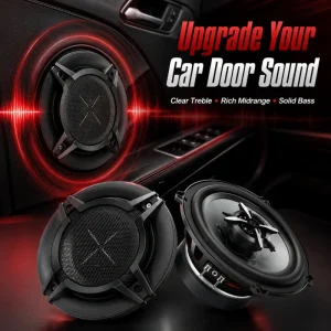 5 Inch 3 Way Car Coaxial Speaker 150W Peak Power 35W RMS 87dB Sensitivity 65Hz 24kHz Wide Range Audio Speaker for Car Door