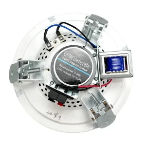 5-inch Iron Ceiling Speaker for Home Theater and Public Address System 70-110V Durable Metal Mesh Cover Loudspeaker