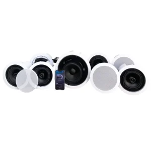 5.1/7.1 Home Theater Speaker System Hidden Ceiling Installation 5 Surround Sound 1 Subwoofer Plastic APP Controlled Speakers