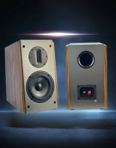5.25 Inches Passive Bookshelf Speaker Wooden 160W Studio Monitor Speakers for TV Computer Desktop Hifi Home Theater
