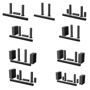 51 Soundbar Echo Wall Amplifier Long Strip-shaped Wooden Speaker for 2.1 Channel for Home Theater