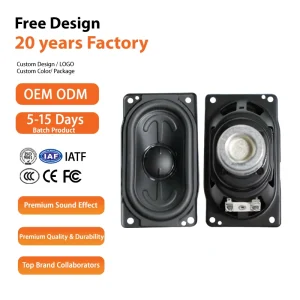 53*93mm Black 2.75 Inch Full Frequency External Magnetic Loudspeaker Professional Intercom 4 30W Car Audio Iron Metal