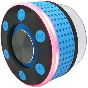5W Mini Portable Wireless BT Waterproof Speaker ABS Plastic with Suction Cup