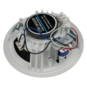 6 Inch 70 120V In Wall Ceiling Speaker for Home Theater Living Room Office & Public Address System 6″ Plastic Subwoofer