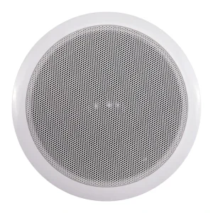 6-Inch Flush Mount In-Wall In-Ceiling Stereo Sound Speaker System 70-120V 10 Watt Home Theater and Public Address System