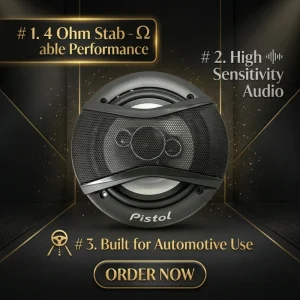 6 Inch Full Range 4 Way Coaxial Car Speaker 4 Ohm High Sensitivity 500W Max Power 12V for OEM Audio Upgrade