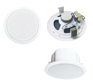 6 Inch Full Range Speaker Iron Material 6W 100V Ceiling Speaker with Back Cover Factory Direct Sale ODM OEM