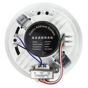 6-Inch In-Wall Ceiling Speaker System with Impressive Sound Quick Connections Featuring Theater-Quality Tweeter