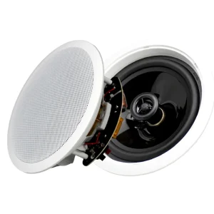 6 Inch In-wall Ceiling Speaker with Coaxial 6″ Woofer & 1″ Tweeter ABS Home Theater & Party Speaker for 20W