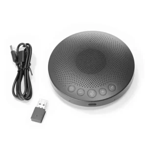 6 Mics Wireless Speaker 360 Degrees Voice Pickup Conference Omnidirectional Speakerphone Built in Hi fi Speaker Active
